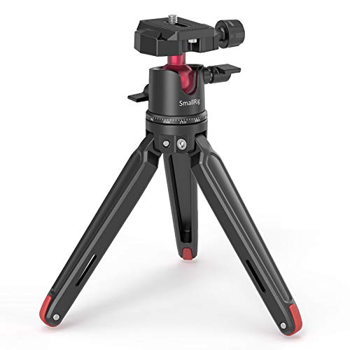 SmallRig ミニ三脚 一眼レフカメラ三脚 コンパクト アルカスイス自由雲台付き三脚 アルミ製