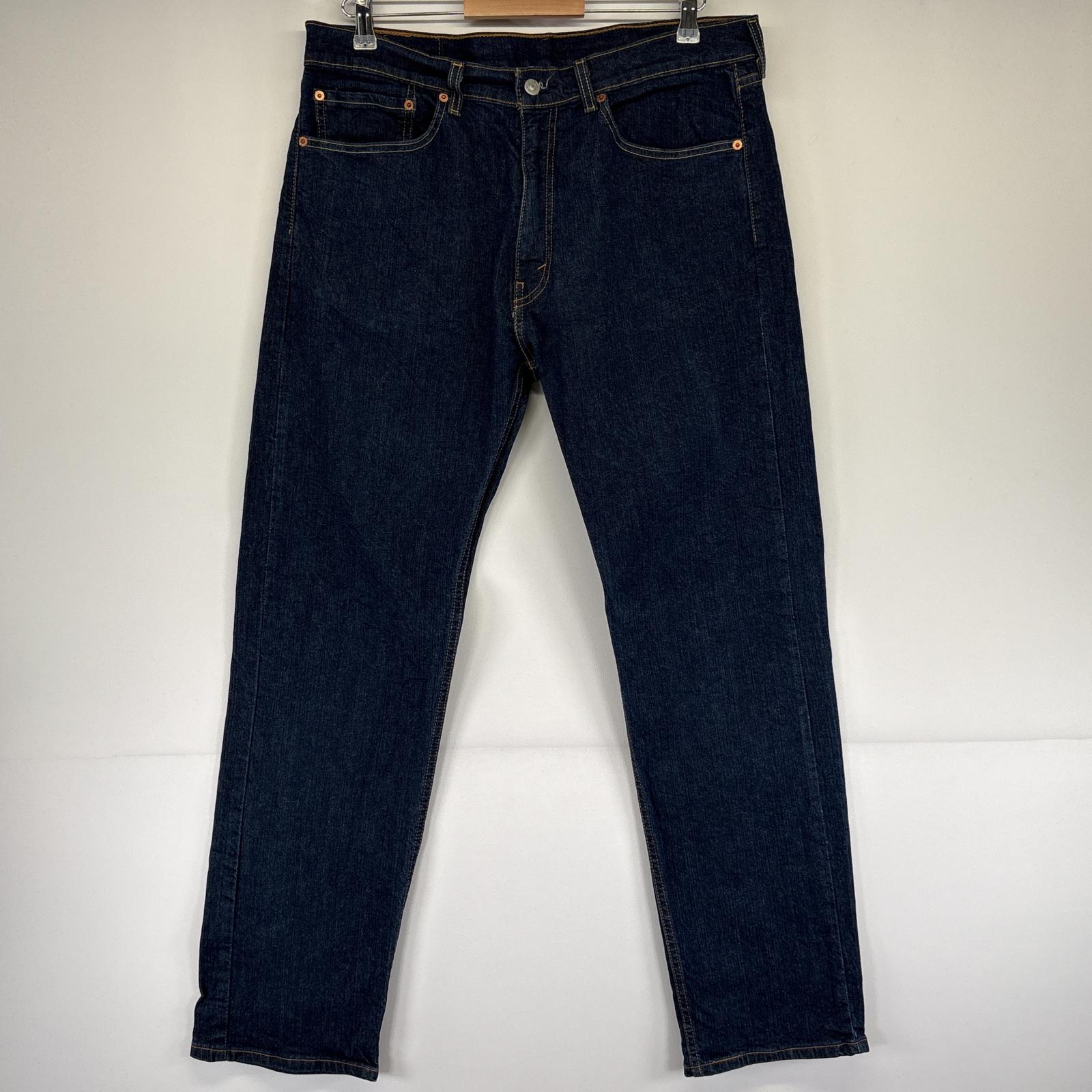 古着 デニムパンツ 505 ストレート ジップフライ 5ポケット ジーンズ ジーパン w36 L32 ブルー メンズ