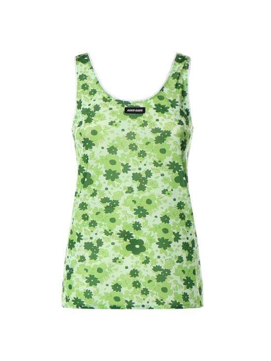 MIU MIU Women Tunic Tops MT2194 19EXF0089 GREEN