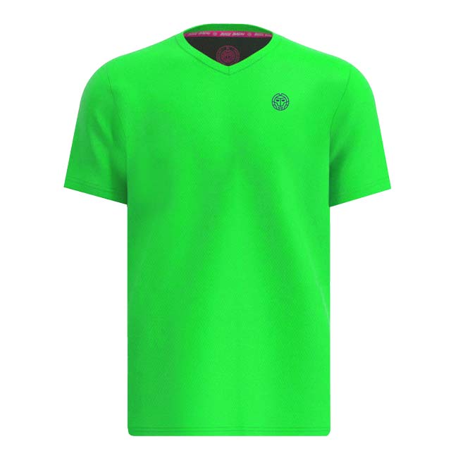 海外サイズ BIDI BADU(ビディバドゥ) メンズ CREW インサイドアウト Vネック 半袖Tシャツ 定番 M1620004-NGNDBL Ｎグリーン×DBL