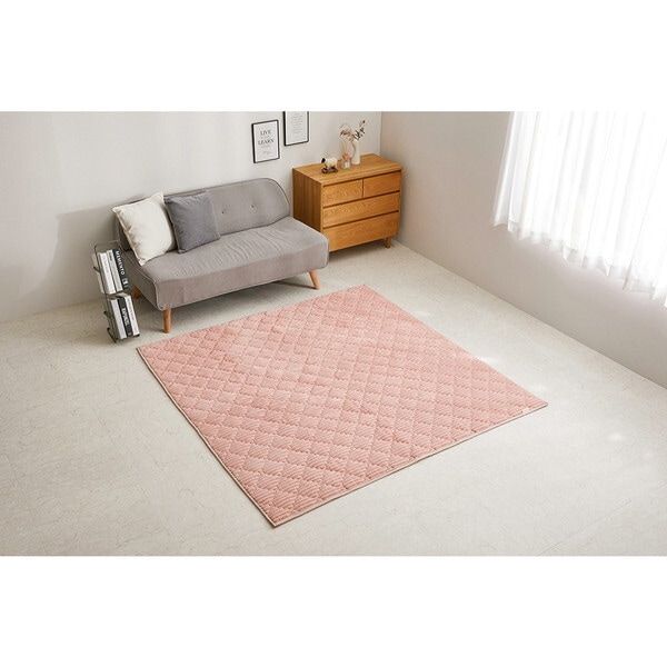240639502 くすみカラーのストライプフランネルラグ ショコラ 190240 ダスティピンク メーカー直送