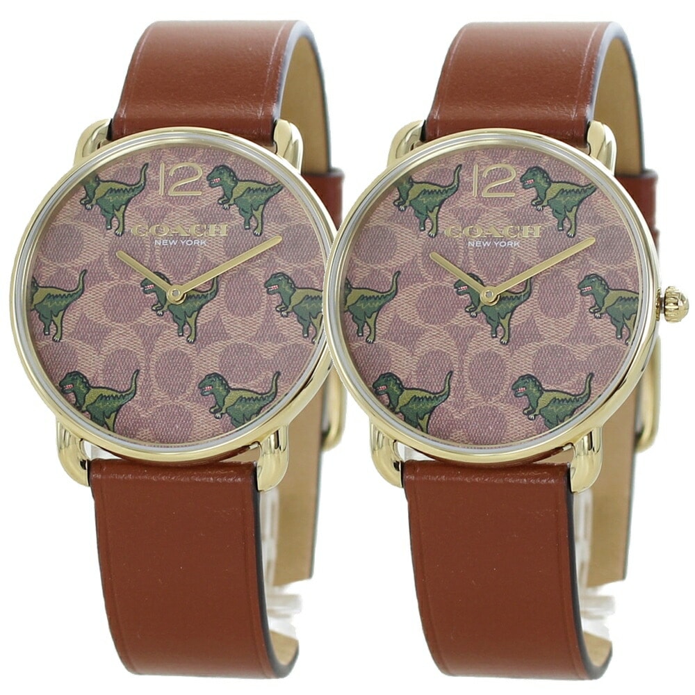 コーチ ペアウォッチ ペア腕時計 おそろい お揃い 革ベルト レキシー 恐竜 誕生日プレゼント カップル 両親 夫婦 結婚記念日 結婚祝い 友達 兄弟 姉妹 サプライズ ペアギフト クリスマス プレゼ
