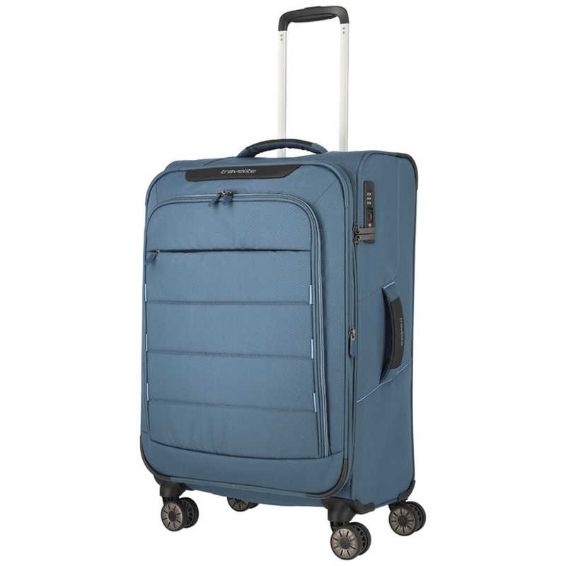 TRAVELITE ソフトキャリーバッグ Skaii ファスナータイプ 宿泊 目安:3泊~5泊 62(67)L 【TSAロック搭載】 パノラマブルー 592248-25
