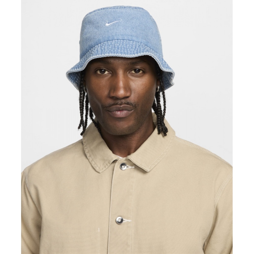 ナイキアペックスデニムバケットハット M-エーゲアンストーム:サンダーブルー:ホワイト/HF0384-429