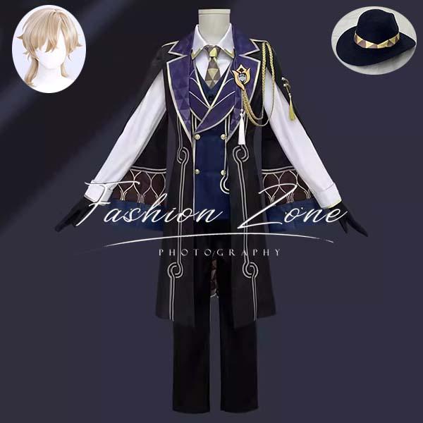 崩壊：スターレイル 風 アベンチュリンAventurine 石心十人 コスプレ衣装 ウィッグ cosplay ハロウィン 演出服 変装
