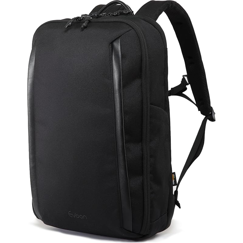 [Evoon] マルチガジェットパック ビジネスリュック メンズ 23L バックパック 撥水加工 15.6インチPC収納可能 かわるポーチ付属