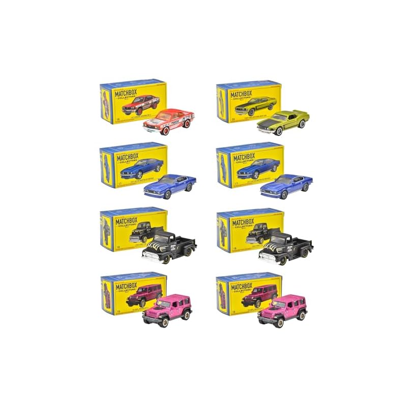 マッチボックス(Matchbox) コレクターズ アソート 乗り物おもちゃ ミニカー 8台入り BOX販売 3歳から マルチ 986Z-GBJ48