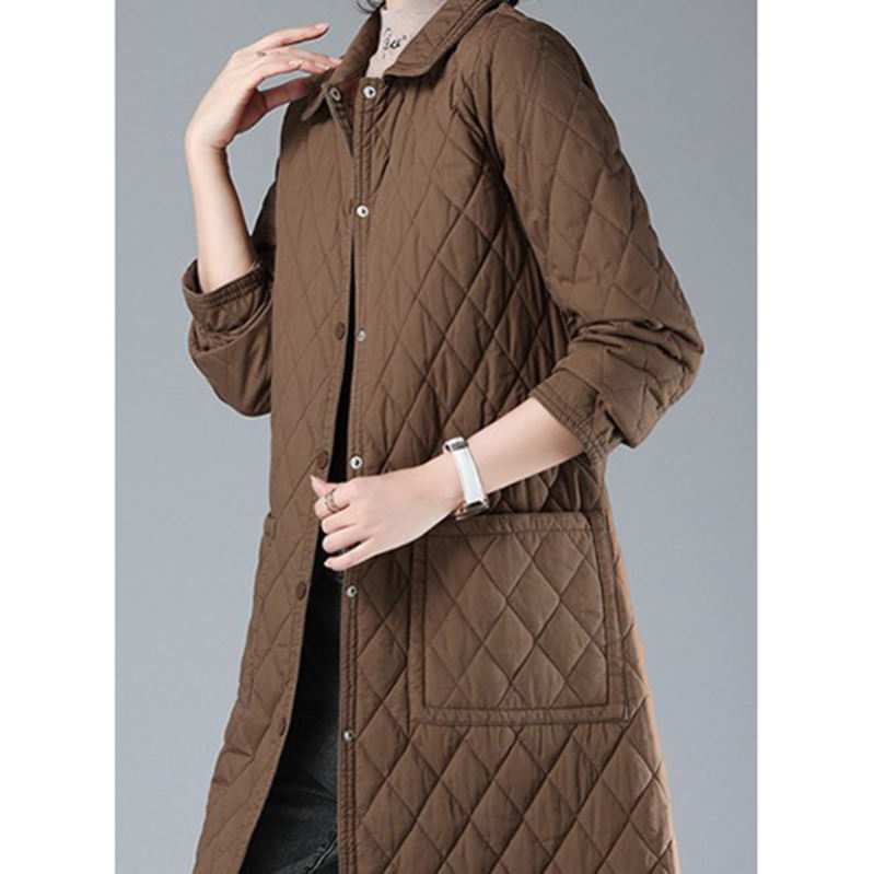 軽量 ダウンコート スナップボタン 大きいサイズ ウルトラ ライトダウン 薄型 軽量 ダウンジャケット ダウンジャケット レディース 通勤 通学 スポーツ キルティングコート ロング丈 体型カバー 上