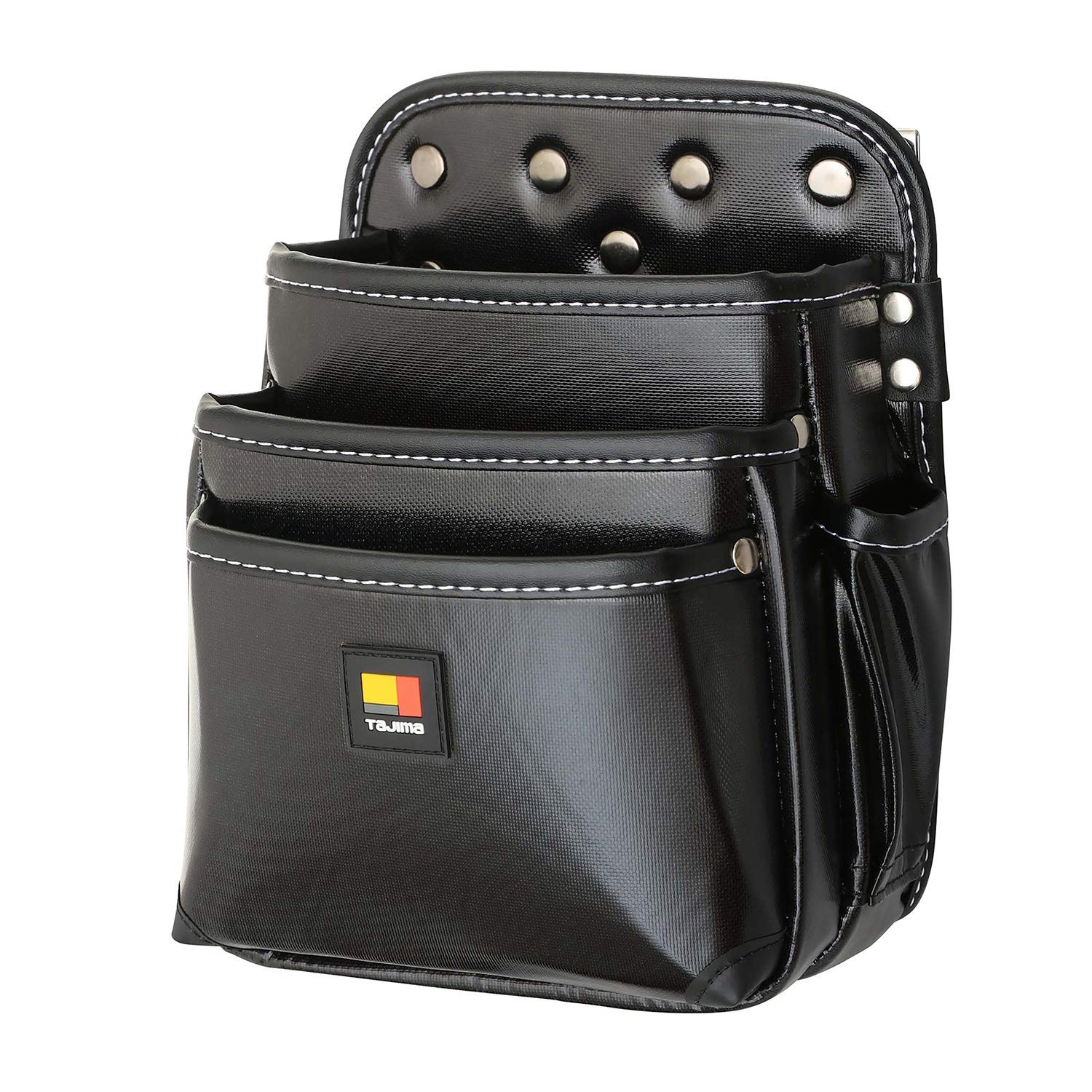 タジマ セフシステム 着脱式腰袋 3段大 水気に強い高密度ナイロン SFKBN-3L 着脱楽々 ベルトに後から装着可能 腰道具の組み換えが簡単 使う道具だけを選んで装着 腰の負担軽減 工具の落下防止