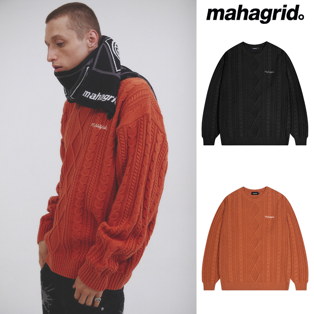 [mahagrid] FISHERMAN KNIT SWEATER