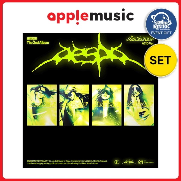 [STAR RIVER 特典付き][4種セット] aespa - 2nd Full [LEMONADE] [ACID Ver.]