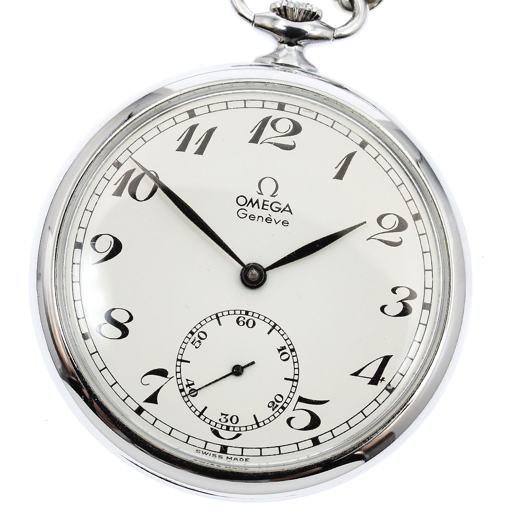 オメガ OMEGA 121.1740 ジュネーブ 懐中時計 スモールセコンド Cal.960 手巻き メンズ _907670【中古】