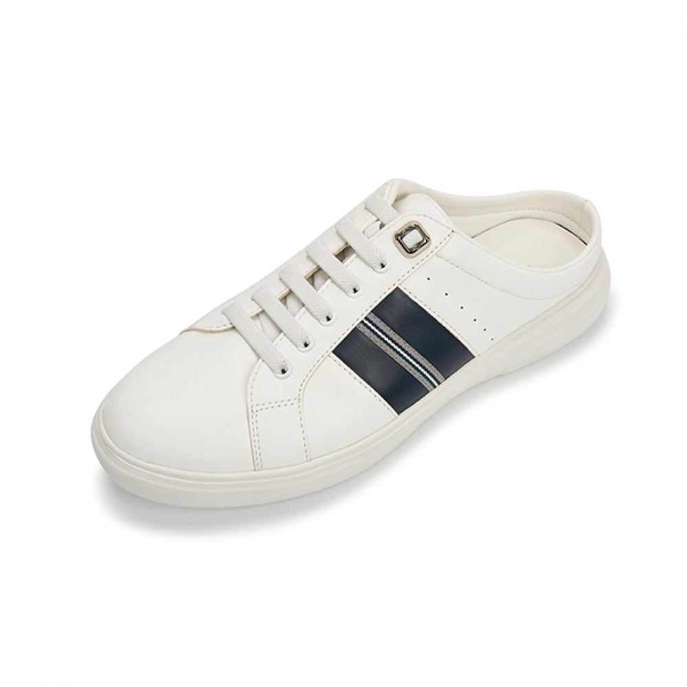 [ムック] M.Mook ニットウェビングスニーカーミュールホワイト 517513901ZY