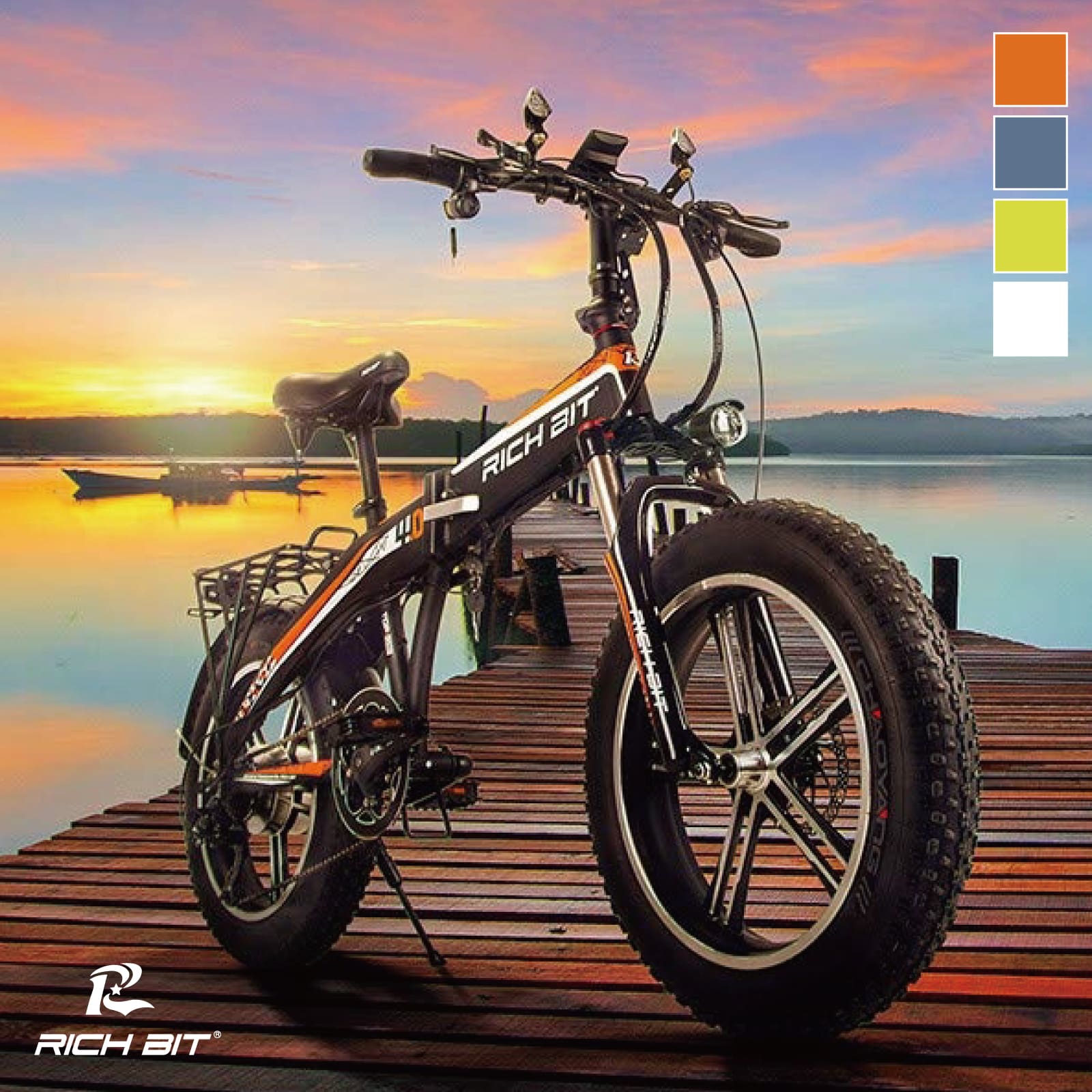 電動バイク ペダル付き RICH BIT TOP016 原付 免許で 公道走行可 電動自転車 自転車 マウンテンバイク の3WAY 折りたたみ できる おしゃれ フル電動 ナンバー 取得可能 20イン