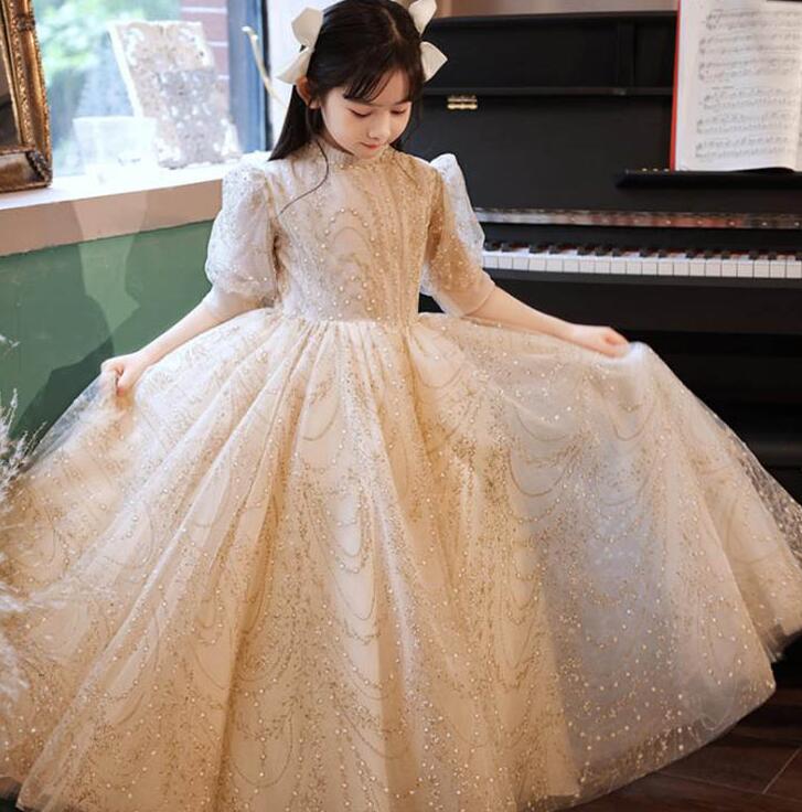 子供ドレス ピアノ ドレス 子供 発表会 結婚式 プリンセス ドレスワンピース レース ロング こども 女の子 二次会 入学式 誕生日 可愛い 結婚式/発表会/入園式/七五三/花童 100-160 5,433円