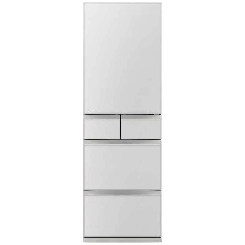 三菱　MITSUBISHI　冷蔵庫 5ドア 置けるスマート大容量 MDシリーズ 幅60cm 451L 右開き フラットリネンホワイト　MR-MD45M-W（標準設置無料）