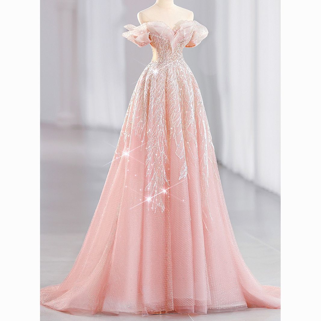 ドレス イブニングガウン2024新しいパーティースリムなディナーイブニングガウン チャンスをつかんですぐになくなる