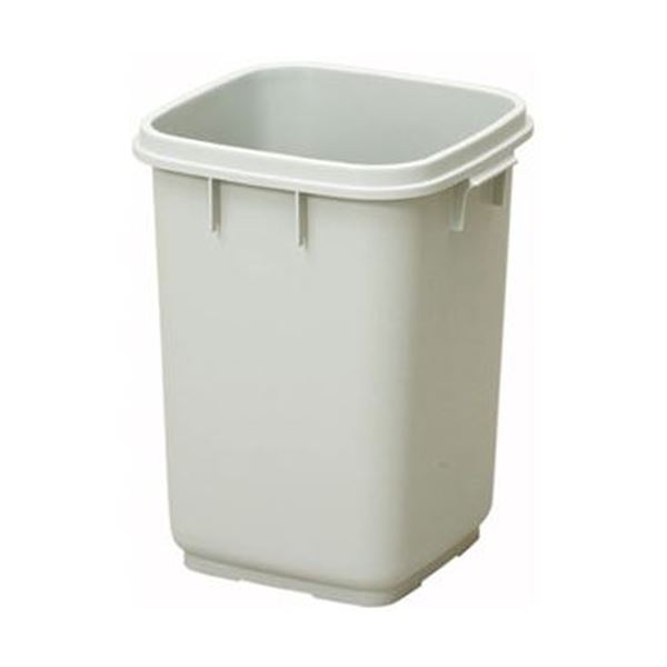 （まとめ）新輝合成 ダストボックス 35 本体のみグレー DS-988-058-0 1台（フタ別売）10セット