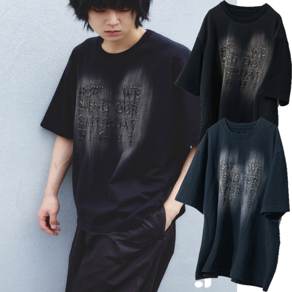 BRUSH FADING HALF SLEEVE T-SHIRTS/半袖 Tシャツ/ユニセックス