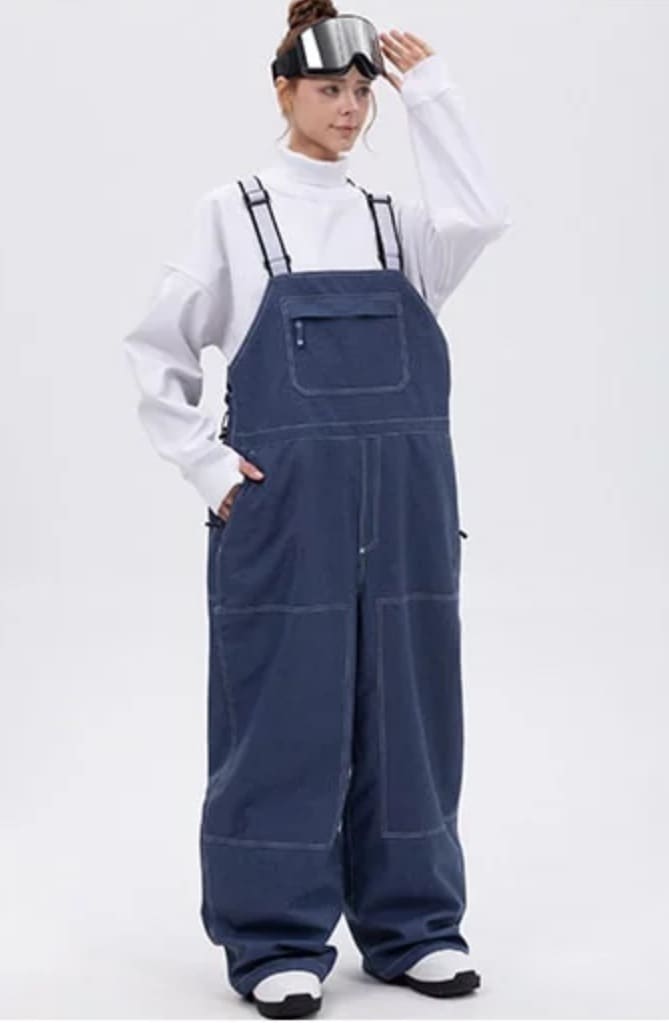 スノボウェア 8色 2025 2026 耐水圧10000mm スノボパンツ ズボン 3L オーバーオール 無地 韓国風 スノーボードウェア スノーウェア スキーウェア メンズ レディース ユニセックス