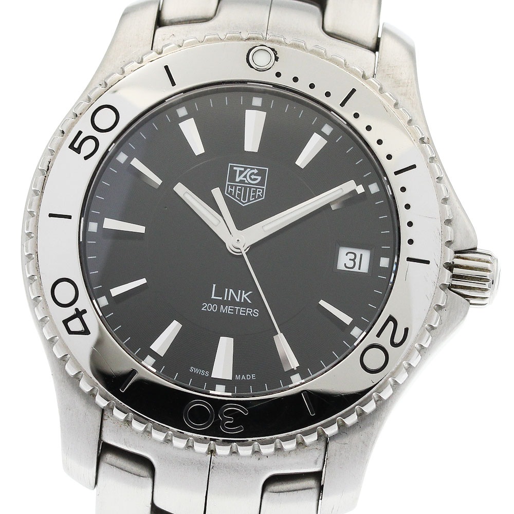タグホイヤー TAG HEUER WJ1110.BA0570 リンク デイト クォーツ メンズ 保証書付き_948856【中古】