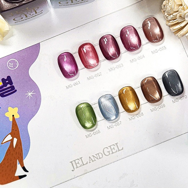 [Jel and Jel] キツネの星 [여우별 2] マグネットジェル[10色セット] 内気な星の色味を込めました