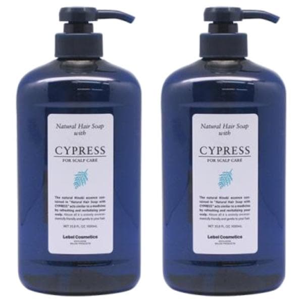 ルベル ナチュラル ヘアソープ ウィズ サイプレス CY 1000ml 本体 2個セット