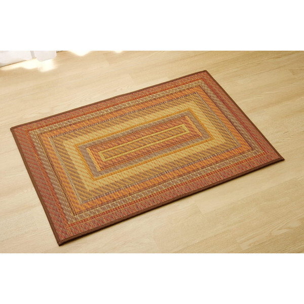 1080240024704 玄関マット 国産い草 『Fグラデーション』ベージュ 70×120cm メーカー直送