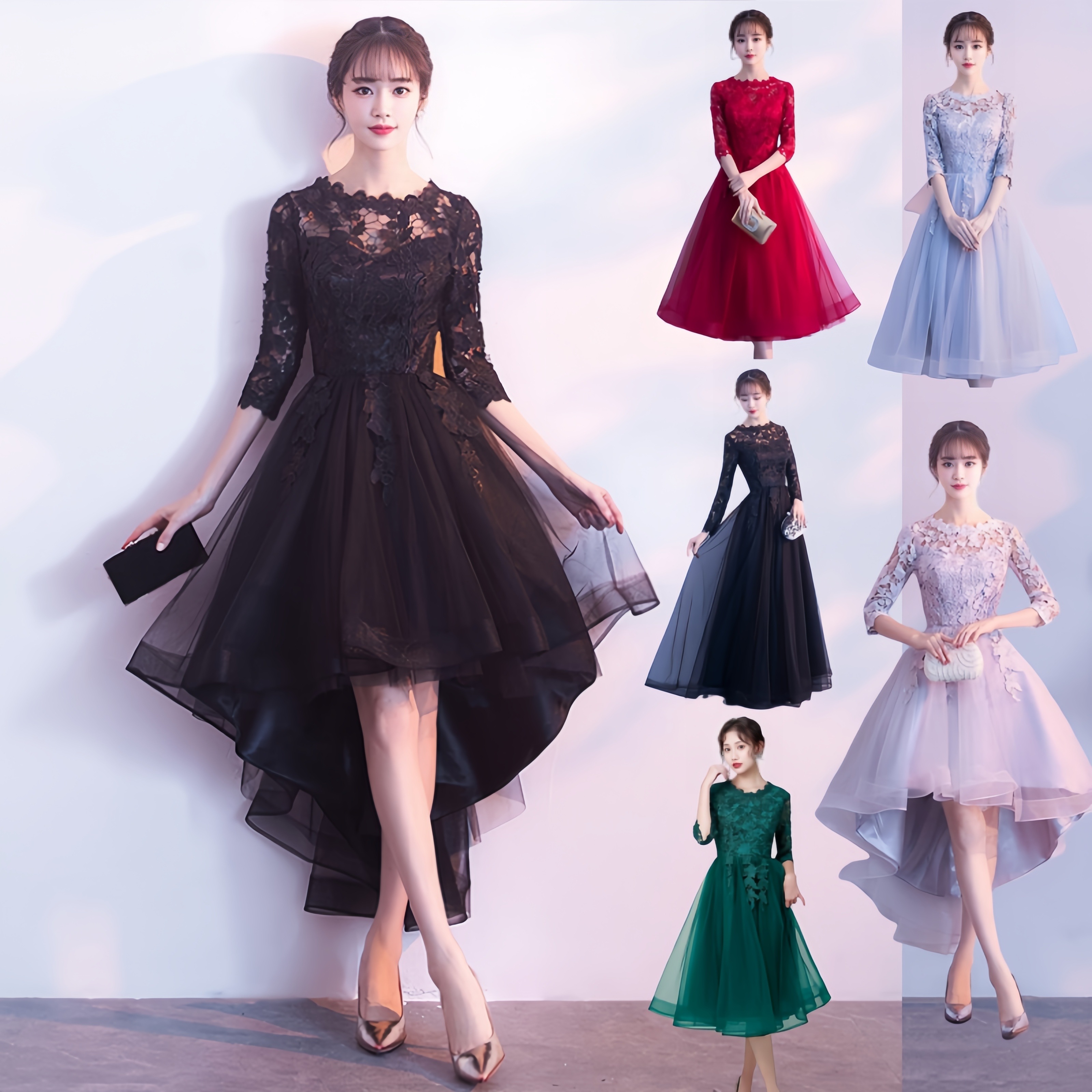 パーティードレス 韓国ファッション ウェディングドレス レースのドレス 花嫁ロングドレス 結婚式 二次会 エレガント お呼ばれ 挙式 簡約 姫系発表会 コンサート パーティー