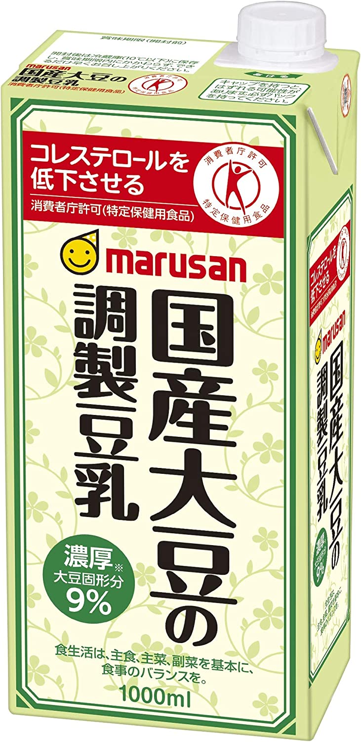 高評価の贈り物 [トクホ]マルサン 国産大豆の調製豆乳 1L6本 豆乳