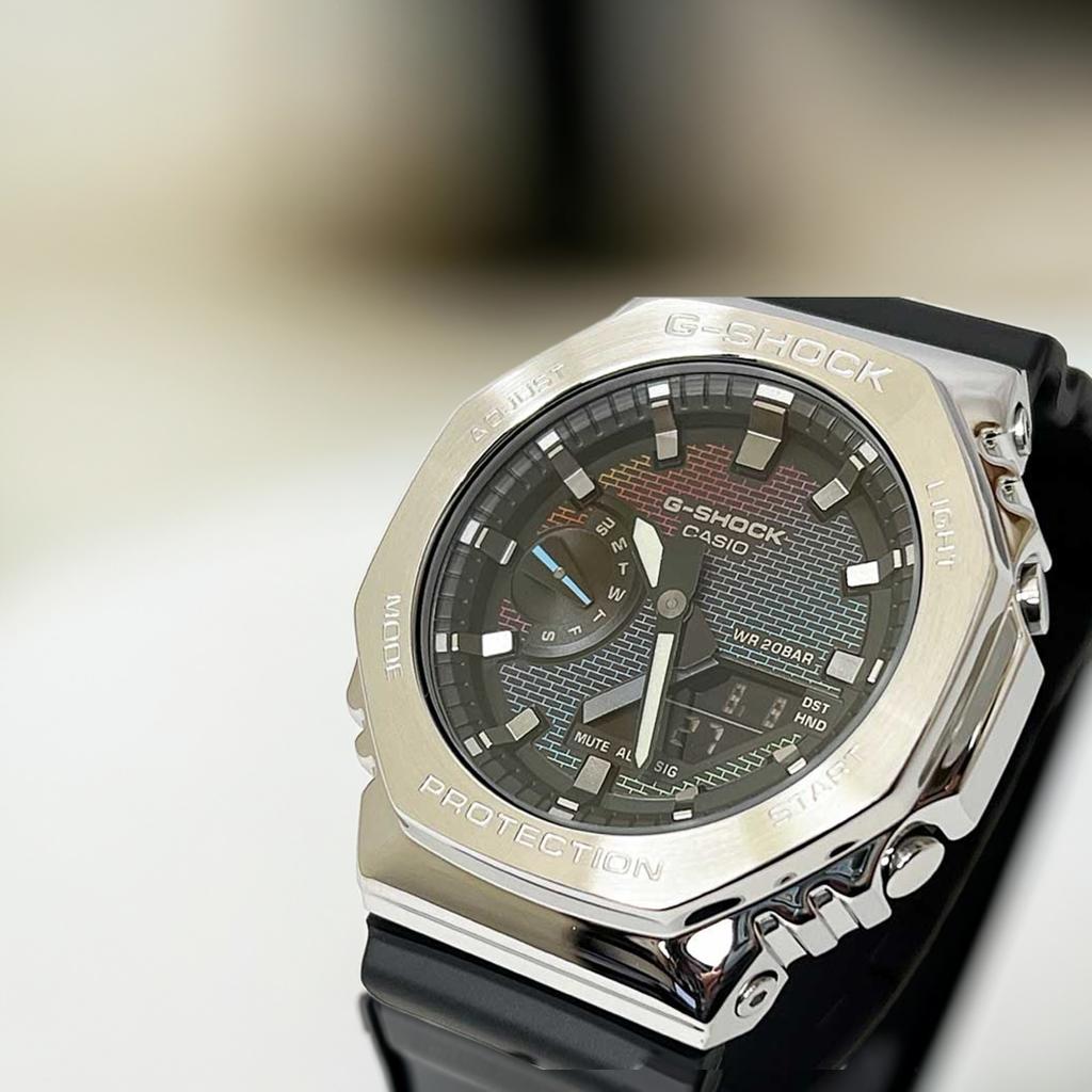 G-SHOCK メンズ腕時計　ジーショック カシオ腕時計 国内正規品メタルカバード　グラデーション限定モデル バイオマスプラスチック採用 GM-2100RW-1AJF メンズ ブラック 24,013円
