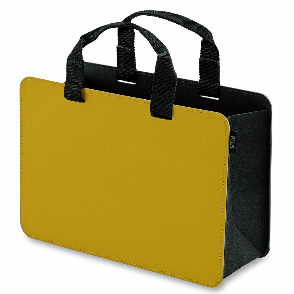 （まとめ買い）モバイルバッグ+ オフィス対応 社内移動用モバイルバッグ ワイドタイプ イエロー FL-102MB [x3]
