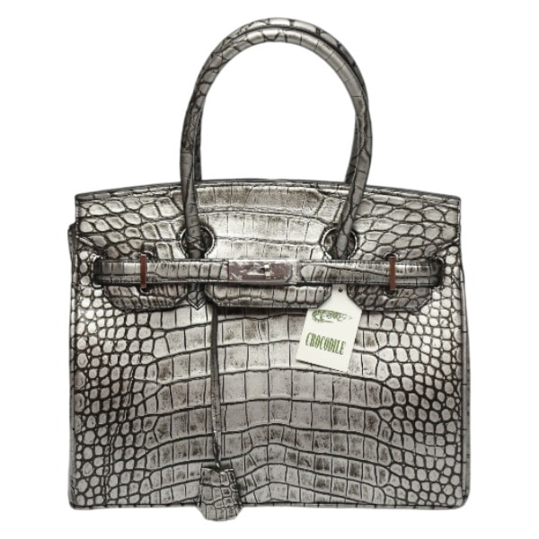 クロコダイルYB-2101 30cm メタリック ヘンローン シルバー