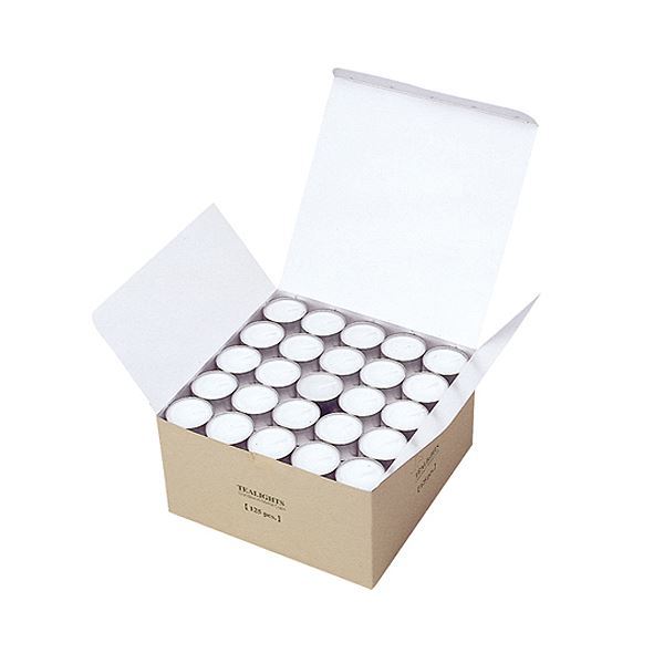 （まとめ） カメヤマ ティーライトティン 1パック（125個） [x2セット]