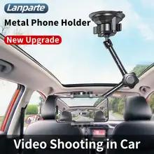 Lanparte 自動車電話ホルダーユニバーサルマジックアーム吸引自動車電話スタンドマウントフロントガラス窓ガラスダッシュボード vlog 撮影