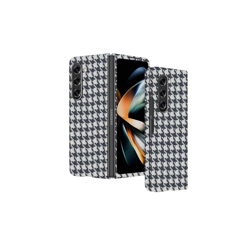 Sisyphy Samsung Galaxy Z Fold 5 ケース アラミド繊維 カーボン風 ギャラクシ ケース極薄0.64mm 超軽量16g 耐衝撃 マット（千鳥格子） 12,223円
