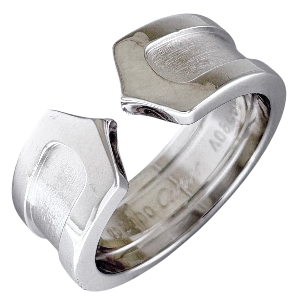 カルティエ 2C リング 指輪 7号 18金 K18ホワイトゴールド CARTIER 中古 美品 90,750円