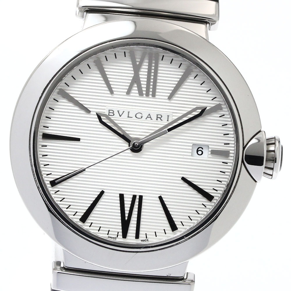 ブルガリ BVLGARI LU40S ルチェア デイト 自動巻き メンズ _879288【中古】