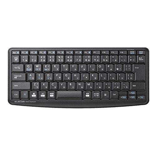 エレコム キーボード Bluetooth メンブレン ミニキーボード 本格静音設計 ブラック
