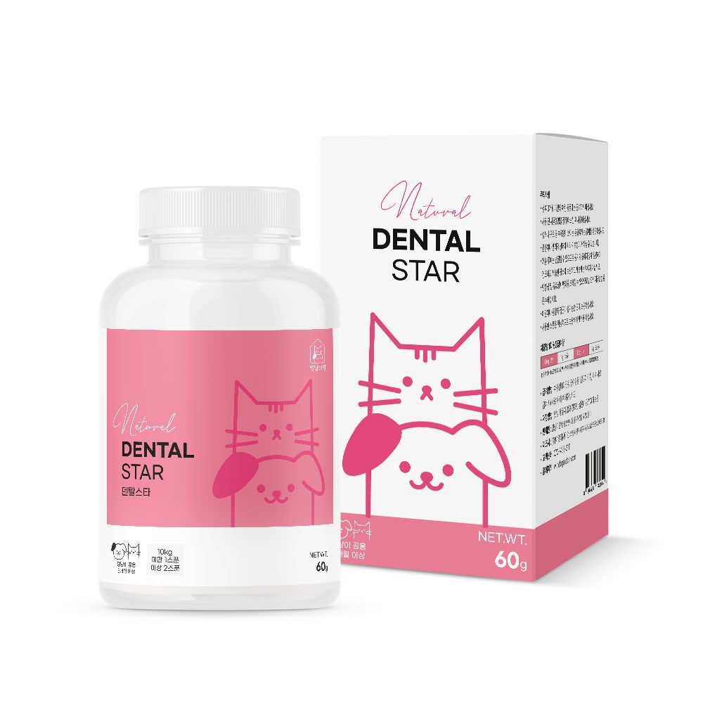 ムギとペットのデンタルスターガム栄養剤60g口腔健康1個