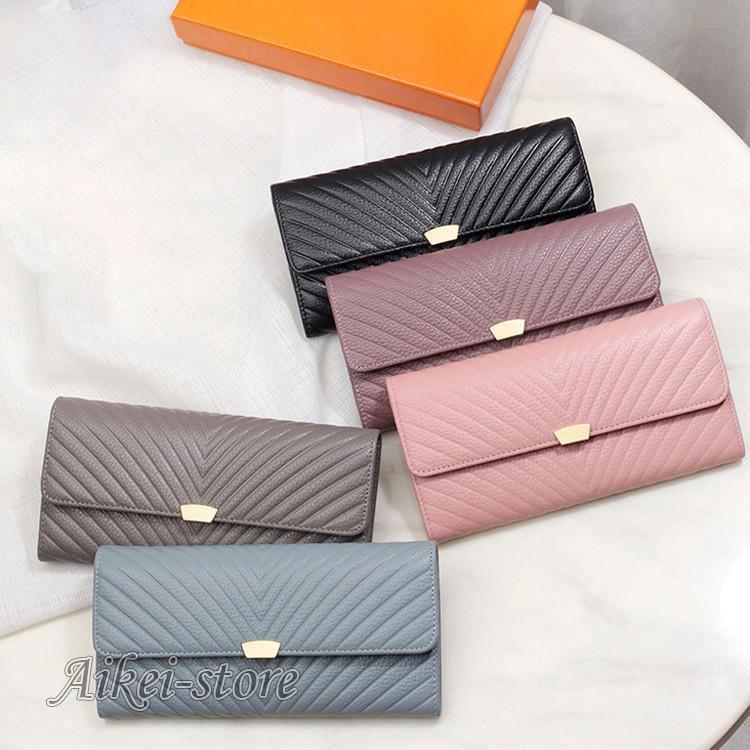 7即納セ.ー.ル!牛革 本革 レザー長財布 レディース 小銭入れ　カード入れ　サイフ　wallet コンパクト　安い レザーサイフ　人気　大容量　可愛い