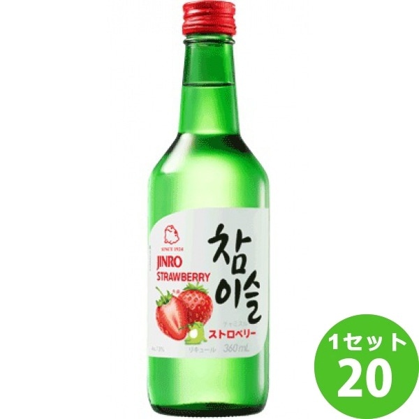 眞露 JINRO チャミスルストロベリー 360ml 20本