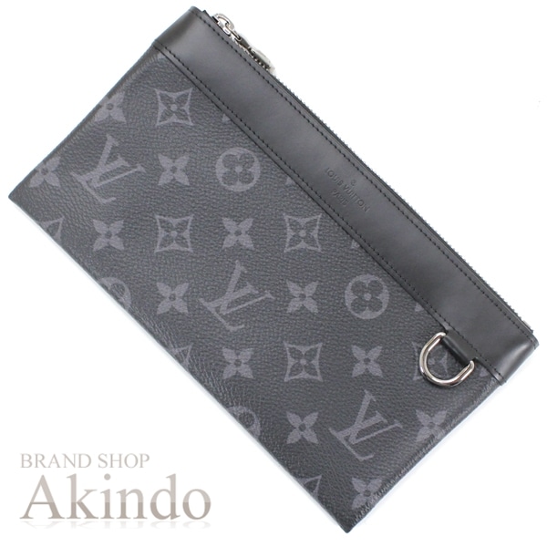 【新品・未使用】ルイヴィトン ミニクラッチバッグ ポーチ 長財布 モノグラム・エクリプス スマホ入れ ポシェット・ディスカバリーPM 黒ブラック カードポケット付き メンズ M44323 LOUIS