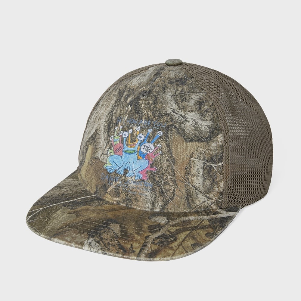 This Is Never THAT ダニエルジョンストンフロッグスメッシュトラッカーキャップ Realtree