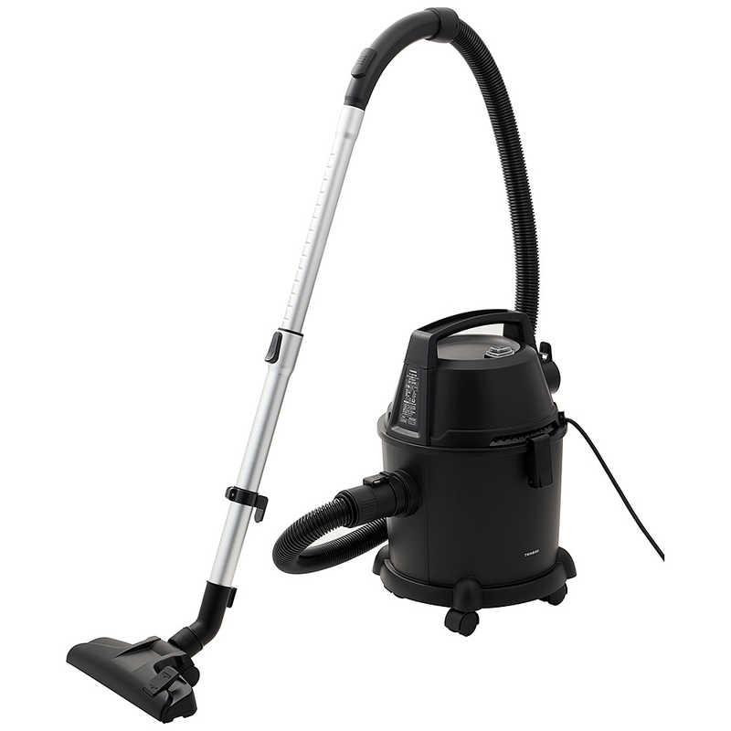 ツインバード　TWINBIRD　パワー大容量クリーナーWET＆DRY 業務用 乾湿両用 紙パック式 コード15m ブラック　YC-WD15B