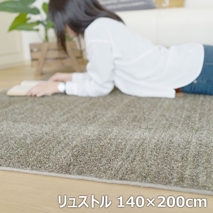 カーペット ラグ リュストル 140200cm 13440047-140200-47 グレージュ