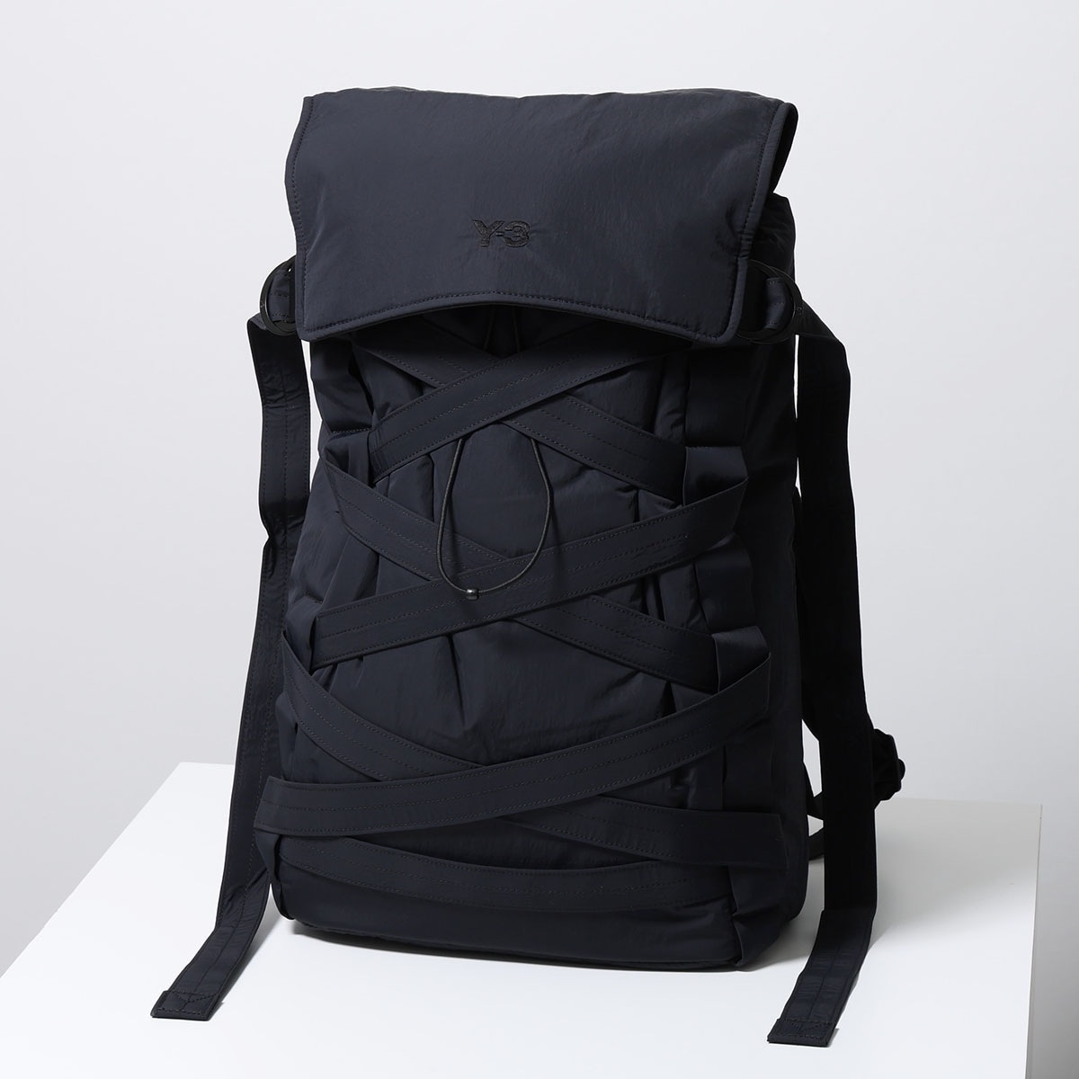 Y-3 ワイスリー バックパック Y-3 CINCH BACKPACK シンチ JV9722 メンズ ナイロン リュック 軽量 デイパック ロゴ 刺繍 鞄 BLACK