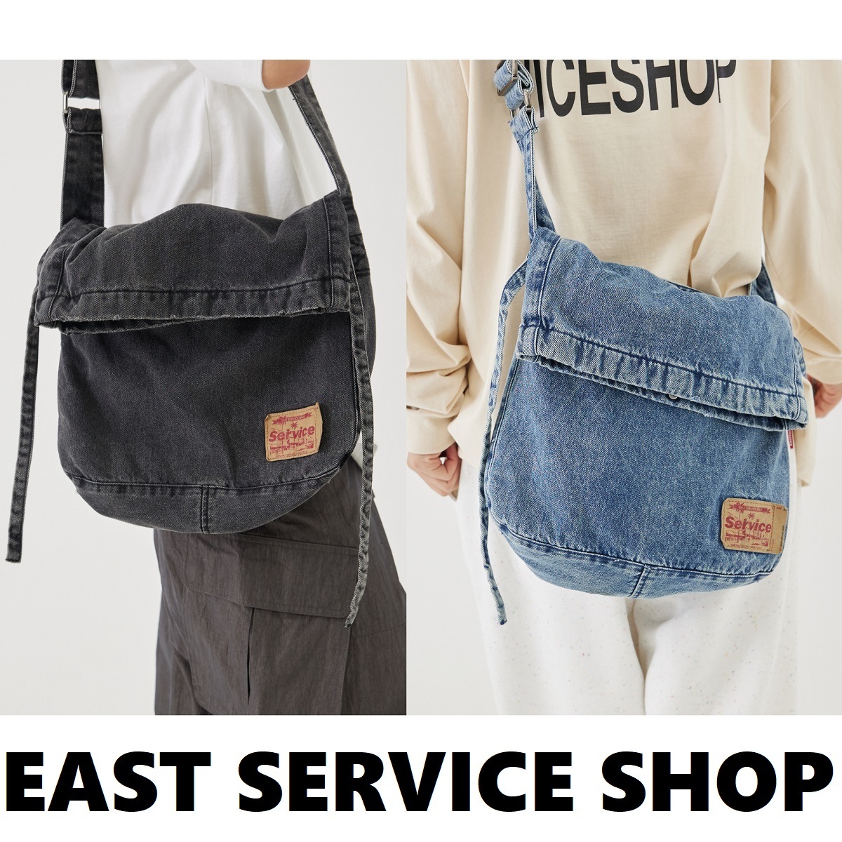 EAST SERVICE SHOP [韓国人気ファッション] 24S / S [2PACK] Overfit Pigment Dyed Half Shirt 2色