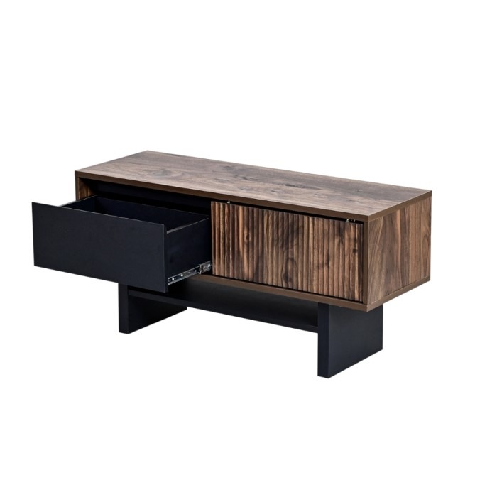 和モダン テレビ台 ローボード テレビボード 木製 FWM-0001-BRBK ブラウンブラック