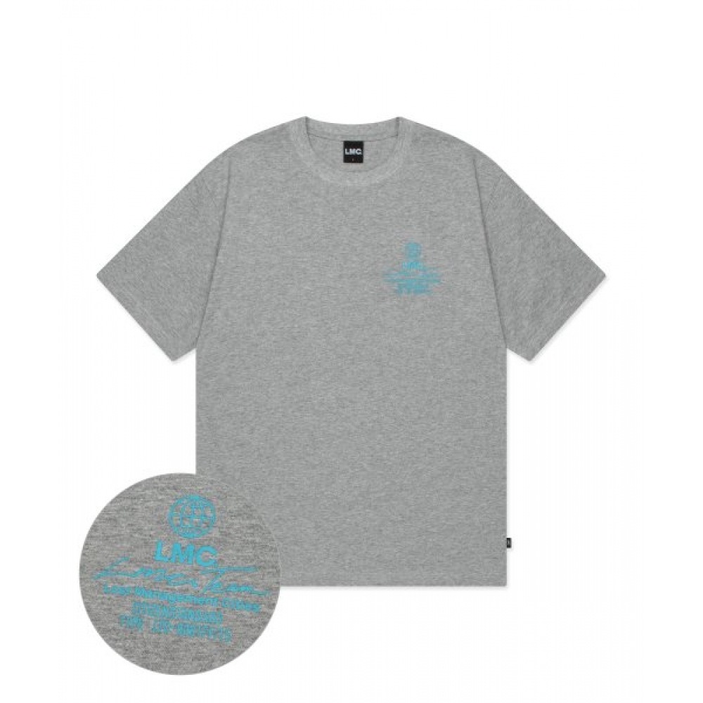LMC シグネチャーグローブ T シャツヘザーグレー